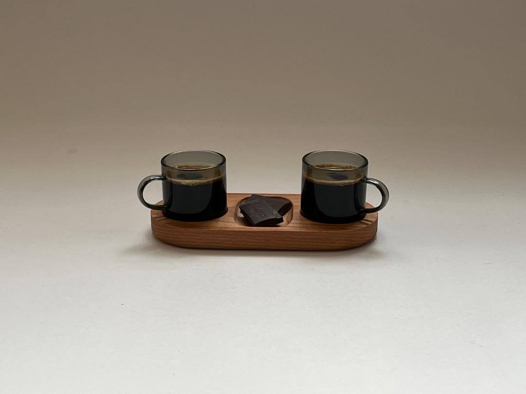 طراحی و ساخت ست قهوه چوبی شیک و مدرن
